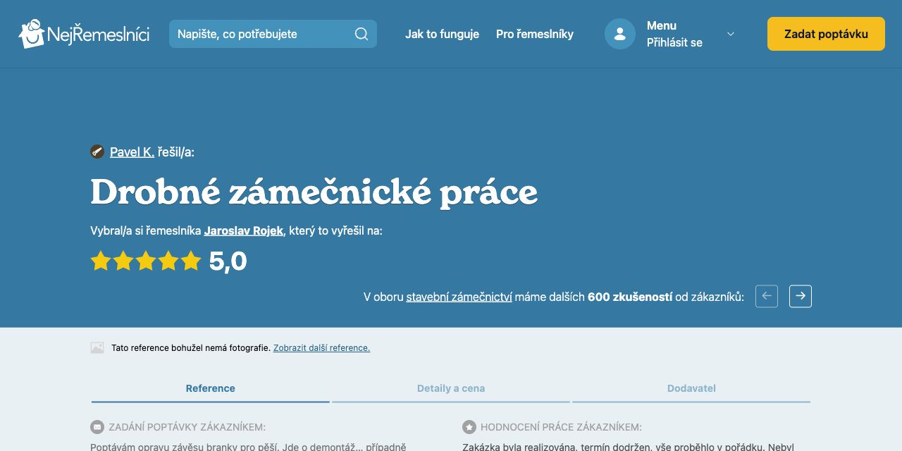 Reference: Drobné zámečnické práce